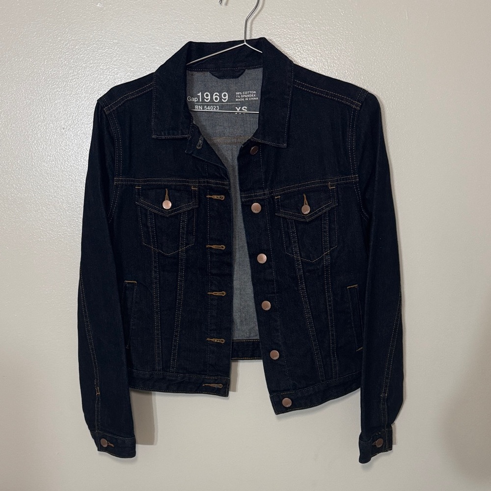 GAP Women's Dark Blue Jean Jacket